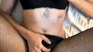 perfect ASS goth college girl with HUGE natural tits gets FUCKED