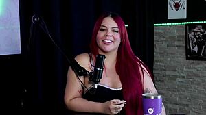 safada shows off boquete then vibes her pussy after claiming easy anal squirt - bad aninha sheer red