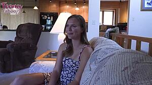 nasty stella sedona begs seth to creampie her tight college pussy deep