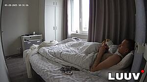 Luuv boyfriend fills girlfriend's belly with cum on hidden camera