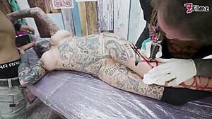 Tattoo Babe Big Tits Gaped Anal Fucked ATM