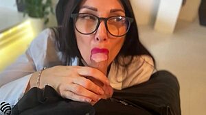 Secretary Job Interview Ends with Milf Facial Cumshot and Cum in Mouth