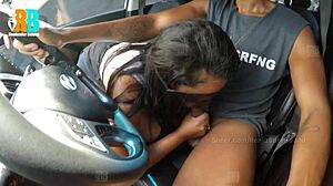 hotwife leaves cuck hubby's car for baiano bull's ride SHOWING how married slut sucks NEGÃO bbc outdoor pov