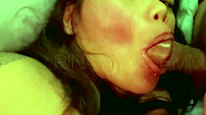 Boss, let this horny Filipina maid suck your cock and ride your dick on her hairy pussy while wife is gone