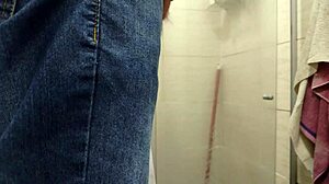 chubby latina wife sneaks electrician into shower for bareback pounding behind husband's back