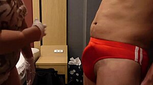 damn that tight bloomers over hard cock gets slapped by sadistic femdom bitch kicking balls!