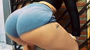 melani cisneros shakes round argentinian ass cheeks in hypnotic slow motion twerk