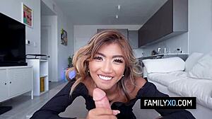 Clara Trinity bangs stepdad hard for cold cash payout