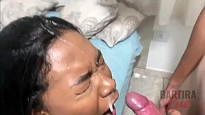 Virgin Latina Surrenders To Interracial Cock In Steamy Amateur Blowjob