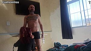 hotel maid catches my hard cock flashing wanna cum on ass?
