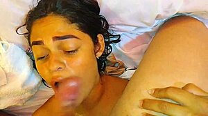 Wife Cheats Swallows Then Creampie Rides Hubby Watches