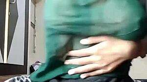 Hot Indian girl's huge boobs make you throb hard?