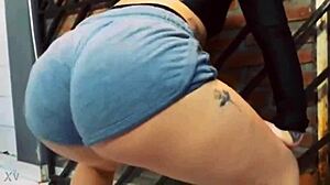 melani cisneros shakes round argentinian ass cheeks in hypnotic slow motion twerk
