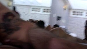 Young stepson pounds busty milf's fat ass right after her shower in see-through red lingerie—full vid!