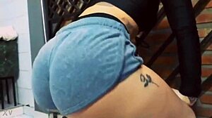 melani cisneros shakes round argentinian ass cheeks in hypnotic slow motion twerk