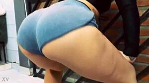 melani cisneros shakes round argentinian ass cheeks in hypnotic slow motion twerk