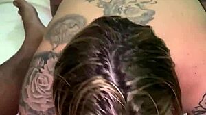 damn, that rich blowjob leads to balls-deep anal pounding for slutty latina