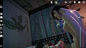 romantic morning sex builds to massive cumshot on big tits