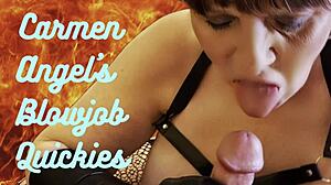 granny carmen loves sucking cock deep like a madam in hardcore blowjob action