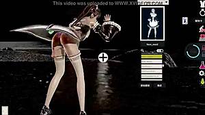 3d hentai game carries big tits anime teens to beach for intense fucking
