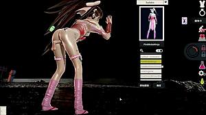 3d hentai game carries big tits anime teens to beach for intense fucking