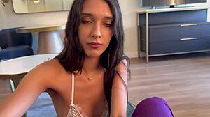gorgeous tall latina model loves huge cock pov college brunette bareback pretty babe