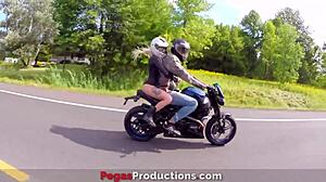 Pegas Productions Features Vyxen Steel Squirting Outdoors