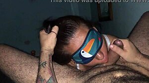 Blindfolded Cock Sucking Slut Deepthroats Big Natural Tits Moaning Lick Balls Humiliation
