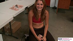Allie Haze Discovers New Toy Thrills While Servicing Mr Pete's Cock