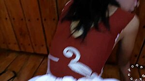 damn tiny cockroach bugs me sucking my own cock but i blast 2 kilos cum on her