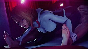 SPIDER GWEN takes BED ANAL SEX so deep and hard!!