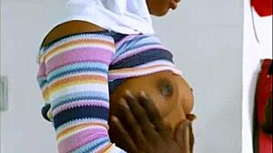 Mdx Husband's Quickie Slam into Wife Stepsister's Wet Ebony Pussy
