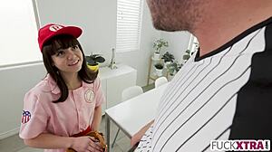 shy petite teen mochi mona deepthroats and fucks hardcore with real balls slapping