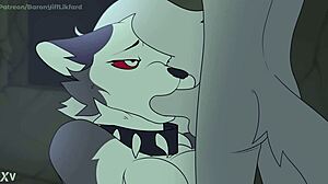 Hey, spending time with Loona means nonstop furry sucking action