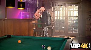 Babe and guy turn bar anal sex fantasy into reality all holes filled hardcore