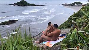 damn caught banging on sao paulo beach public anal outdoor