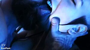 i can't handle this latina goddess's hairy pussy and barefoot toes as she dominates my face with her feet