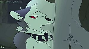 Hey, spending time with Loona means nonstop furry sucking action
