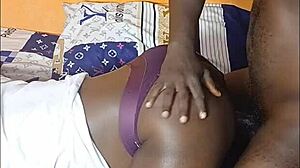big ass african teen 18+ bounces wildly on huge throbbing dick