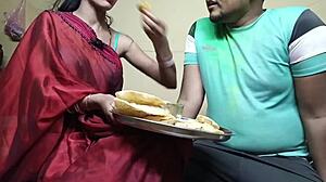 First-Time Holi Festival Turns Wild With Neighbor Wife Fucking