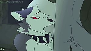 Hey, spending time with Loona means nonstop furry sucking action