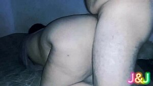 Whoa, caught that juicy chubby babe bent over doggystyle!