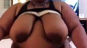 Prostitute Grinds Big Natural Tits on Monster Cock in Motel Ride