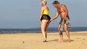 Fucking curvy funny milf doggystyle on wild beach island!