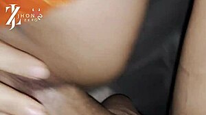 brazilian girlfriend moans riding huge cock after anal plug tease creampie