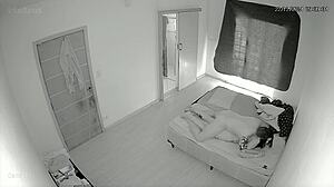Ted catches skinny latina lover fucked rough in mansion