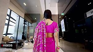 i'm her indian boss lady an she ties me up fer big tits bondage poundin