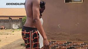 Sex-addicted housewife bangs husband's brother outside window sneakily