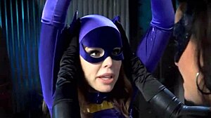 Bound Batgirl Takes Hardcore Bondage Pounding