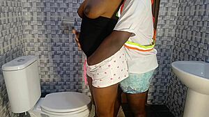 Plumber Pounds Client's Tight 18yo Daughter Pussy in Bathroom Quickie